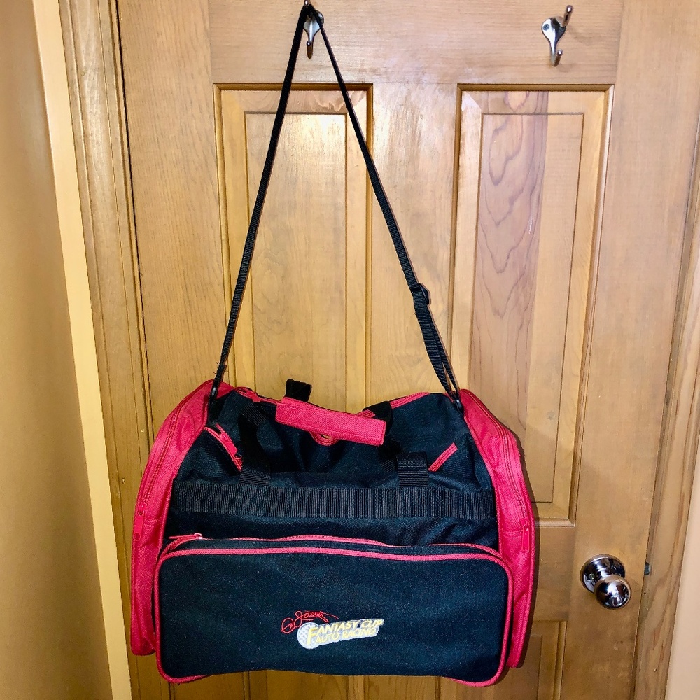 Dale Jarrett Duffle Travel Bag Strap Nascar Fantasy Cup Auto Racing 18x12X12